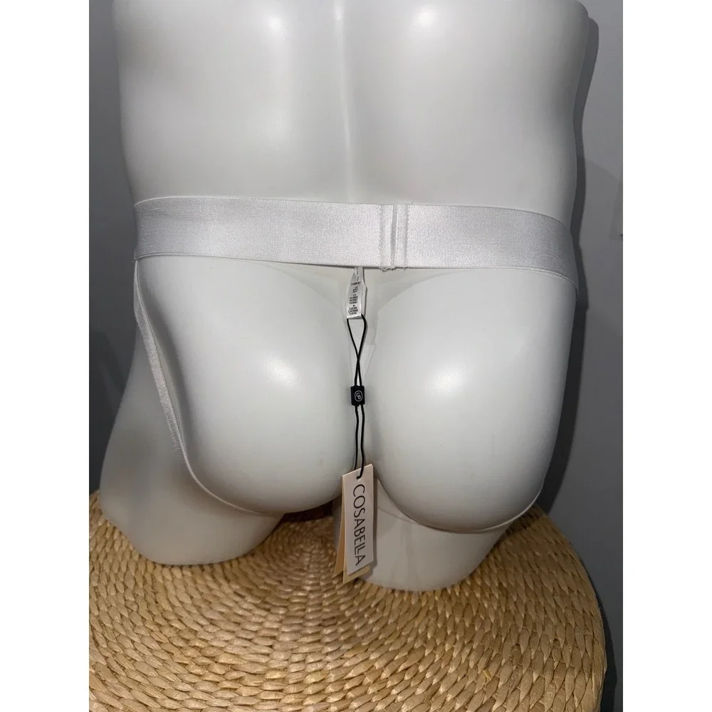 Cosabella Never Say Never Bridal‎ White Lace Jock Strap Size XL